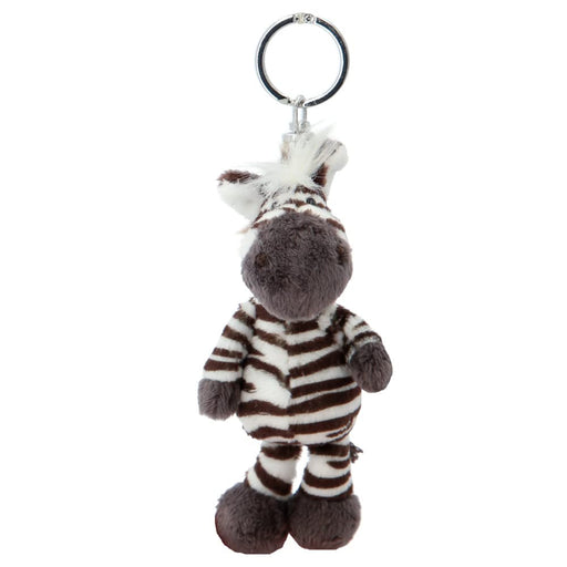 NICI Wild Friends Zebra Key Ring 10cm 28600 Polyester Small Plush Mascot NEW_1