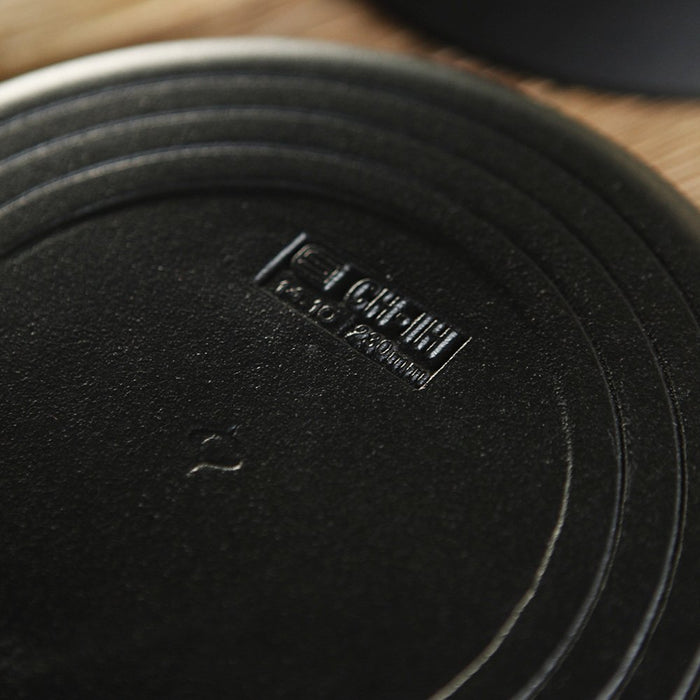 Yanagi Sori Nanbu Tekki Iron Pan Shallow 22cm with Iron Lid, Handle 31334220 NEW_4