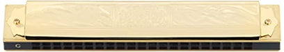 TOMBO NO.1921C The Super Deluxe Tombo Harmonica Wood Body, Brass Plate NEW_3
