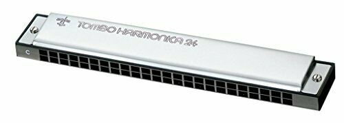 TOMBO polyphonic harmonica A tone dragonfly band 24 hole 3124 NEW from Japan_1