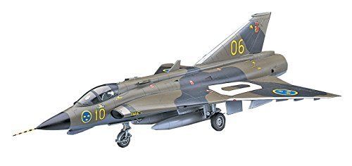 Hasegawa 1/48 J35F/J Draken Swedish Air Force Interceptor Model Kit NEW Japan_1