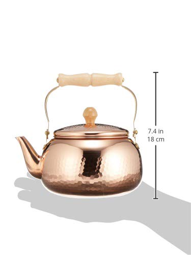 Asahi Shoku Raku Kobo Kettle Copper 2.4L CNE307 Made in Japan NEW_3