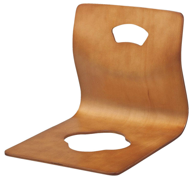 Hiromasu Japanese Sitting Personal Stacking Chair Brown 400x505x395mm GZ-395BR_1