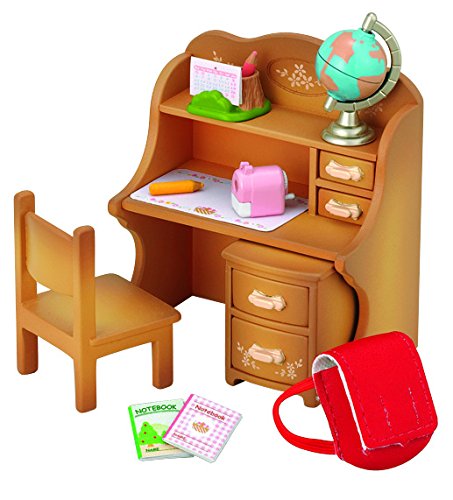 EPOCH Sylvanian Families Chocolate rabbit girl and furniture set DF-10 School_3