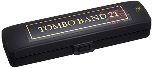 TOMBO No.3121 C# Key TOMBO BAND  21 holes Tremolo Harmonica Resin Silver NEW_2