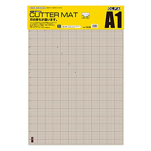 OLFA Safety Cutter Mat A1 size 620x900x2mm 160B PVC Craft Work Mat 1cm Grid NEW_2