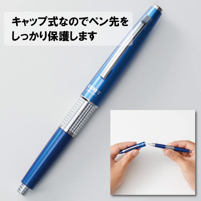 Pentel P1035-CD MannenCIL Mechanical Pencil Kerry-Cap 0.5mm Blue PC Axis NEW_3