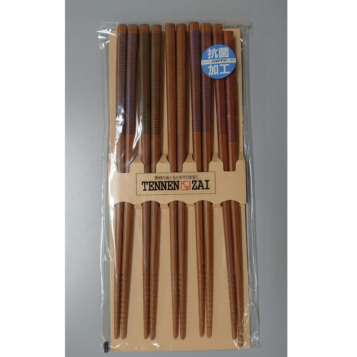 Ishida Japanese Natural bamboo chopsticks 23cm 5 set 67136 Made in Japan NEW_2