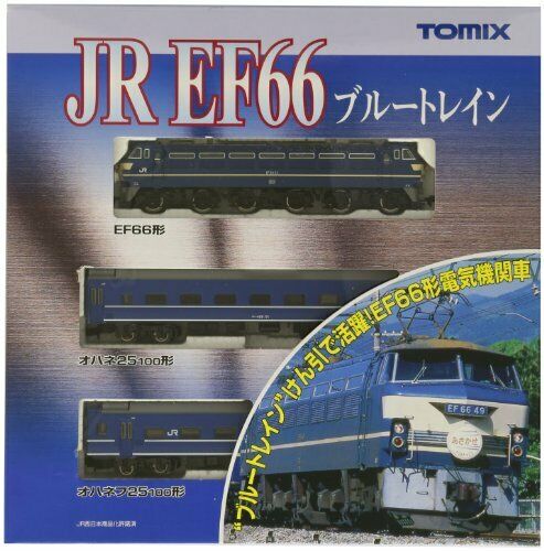 TOMIX N gauge EF66 Blue Train set three-car 92,332 model railroad passenger car_4
