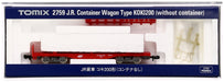 TOMIX N gauge J.R. Container Wagon KOKI 200 without Container 2759 Model Train_1