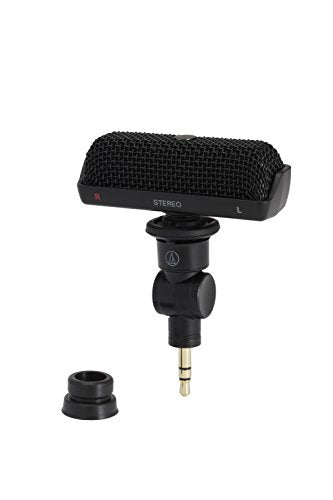 audio-technica Stereo Microphone AT9910 Battery-free plug-in power method NEW_1