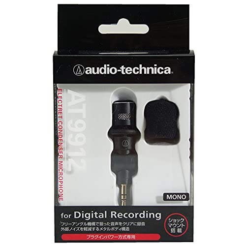 audio-technica Monaural Plug-in Microphone AT9912 Battery Type 16 KHz NEW_2