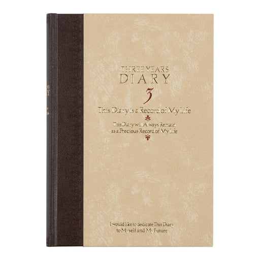 Midori Diary 3 years Continuous Western style 12106001 H217xW156xD26mm Notebook_2