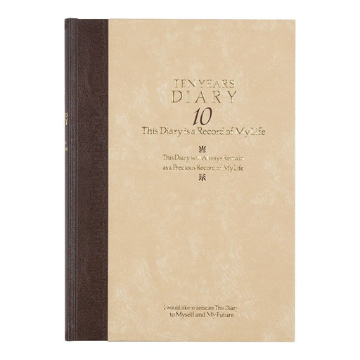 Midori Diary 10 Years Continuous Western Style 12109001 H262xW188xD25mm Notebook_2
