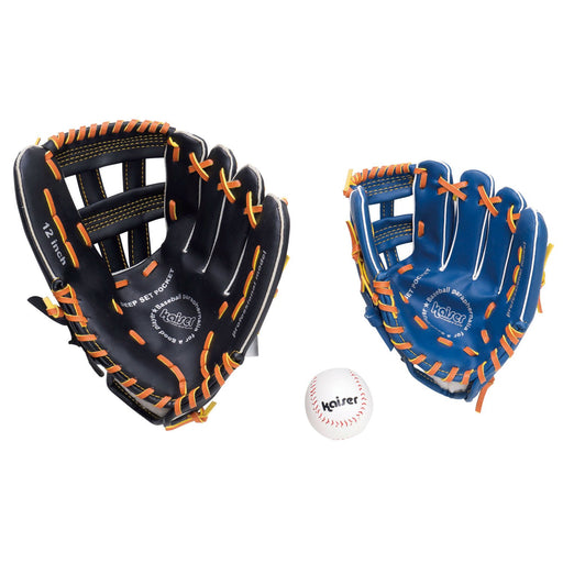 kaiser Parent & child baseball glove set KW-310 with Ball Adult 12" & Kid 9.5"_1