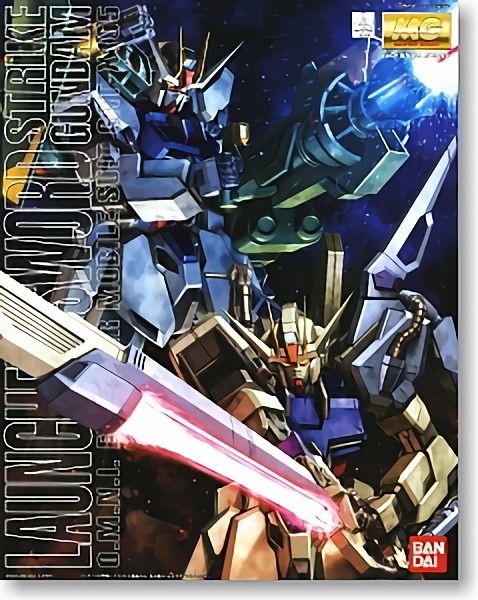 BANDAI MG 1/100 GAT-X105 LAUNCHER / SWORD STRIKE GUNDAM MG Plastic Model Kit_1