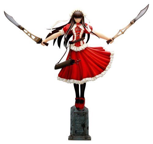 Griffon Ikki Tousen Teni Battle Ver.DX Version Red Color 1/7 Scale Figure_1