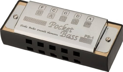 TOMBO Pocket Bass harmonica No.1160 With Semi Hard Case E/F#/G/A/B/C/D/F NEW_1