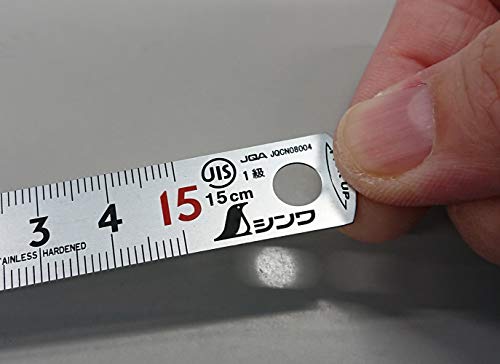 ‎Shinwa Sokutei Pickup Scale 1mm pitch 15cm JIS1 Red number included 13131 NEW_4