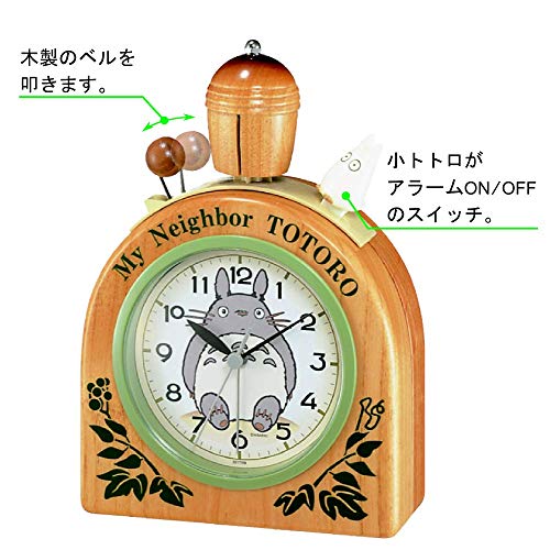 CITIZEN My Neighbor Totoro Alarm Clock R455N 4RA455MN06 (17x12x5.8cm) NEW_4