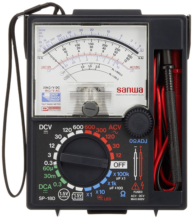 analog multi tester SP18D-P blister pack Sanwa with stand combined cover NEW_2