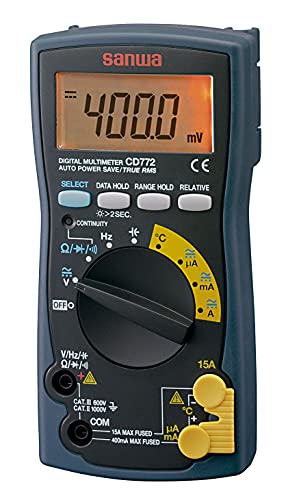 SANWA digital multimeter CD772 Temperature can be measured, True RMS NEW_1