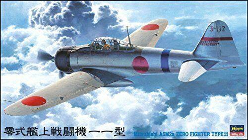 Hasegawa 1/48 Japanese Navy Mitsubishi A6M2a Mitsubishi A6M Zero 11-inch plastic_2