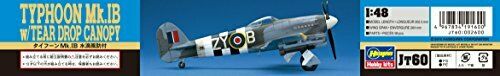 Hasegawa 1/48 Royal Air Force TYPHOON Mk.IB w/Tear Drop Canopy Model Kit JT60_4