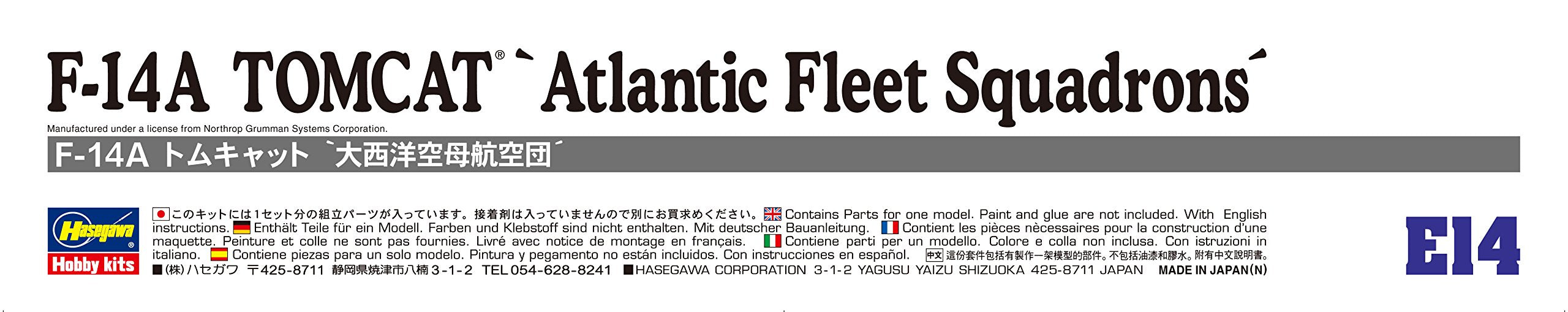Hasegawa F-14A Tomcat Atlantic Fleet 1/72 HAE14 Plastic Model Kit NEW from Japan_5