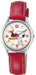 Citizen Q&Q PEANUTS Snoopy watch AA95-9852 RED Women's Faux Leather Band NEW_1