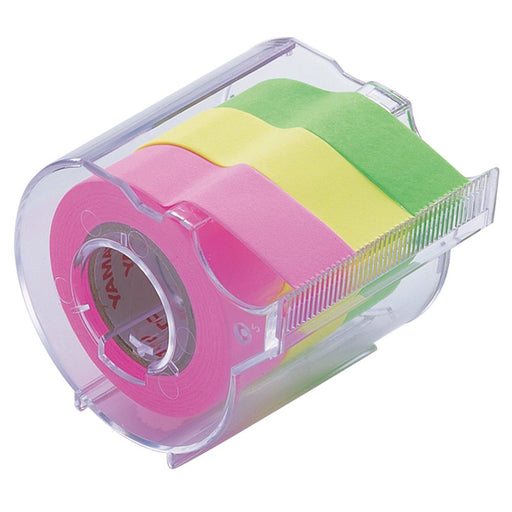 Yamato Sticky Note Memoc Roll Tape With Cutter 15mmx10m RK-15CH-B NEW from Japan_1