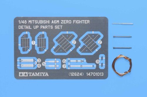 TAMIYA 1/48 Mitsubishi A6M Zero Fighter Detail Up Parts Set Kit NEW from Japan_1