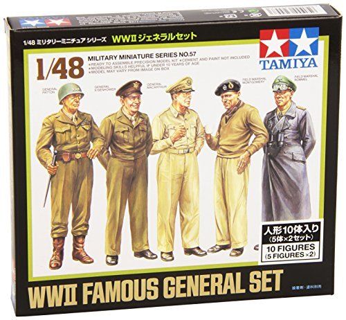 TAMIYA 1/48 WWII Famous General Set Model Kit NEW from Japan_1