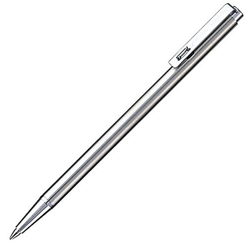 Mini Ballpoint Pen Zebra 0.7 mm Black Ink (T-3) Silver Body for pocket book NEW_1