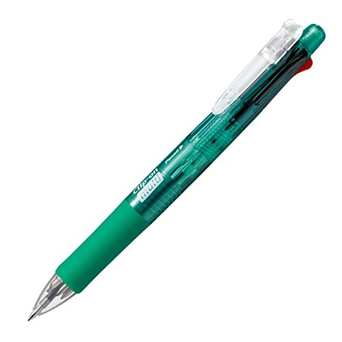 Zebra Multi-Function Pen 4 Colors+mechanical pencil Clip-on Multi Green B4SA1-G_1