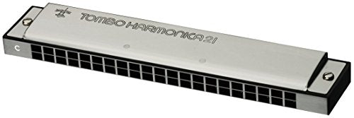 TOMBO 3121 Two-Tone Harmonica Cm Tone Dragonfly Band, 21 Holes Resin NEW_1