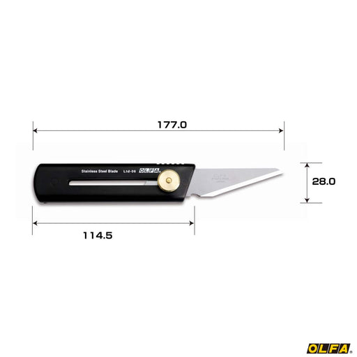 OLFA Ltd-06 Limited CK versatile knife manual retractable Metal Blade Black NEW_2