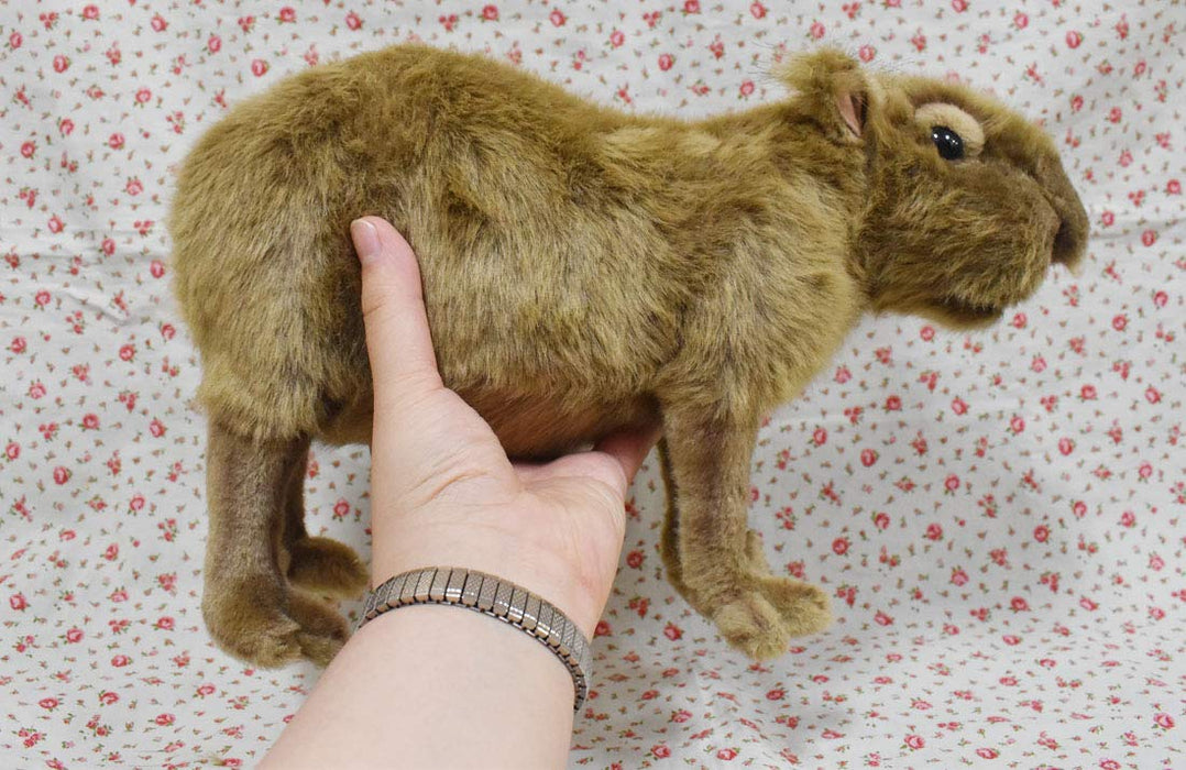 HANSA BH5128 Stuffed Animal Real No.5128 Capybara Plush Doll acrylic 33cm NEW_8