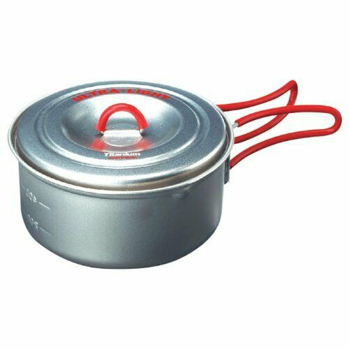EVERNEW ECA251R Titanium Ultra Light Cooker 1 RED NEW from Japan_1
