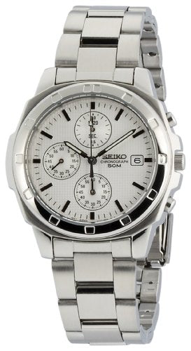 Seiko Chronograph Watch SND187P Oversea Model Men's Silver Band NEW from Japan_1