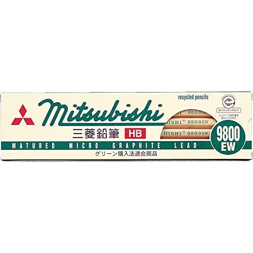 K9800EWB Mitsubishi recycled pencil 9800EW B 12pieces NEW from Japan_1