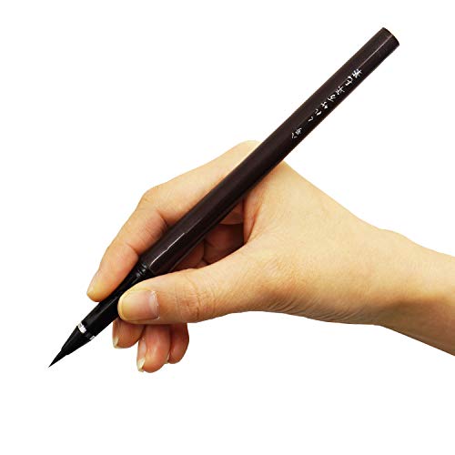Kuretake Brush Pen Mannen Brush Desktop No. 8 DP150-8B Black ink NEW from Japan_2