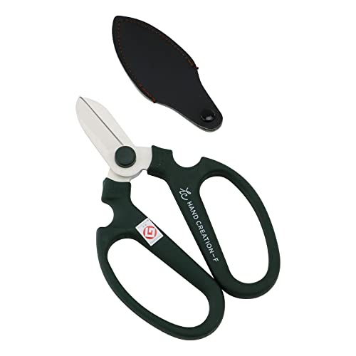 Sakagen Hand Creation Florist Shears Ikebana Scissors F-170 Green NEW from Japan_1