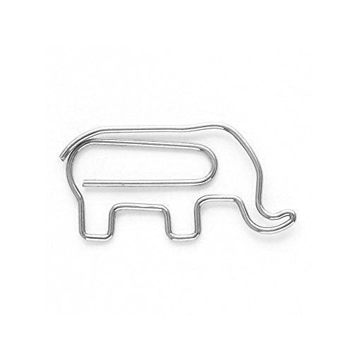 Midori D-Clips Elephant (43151006) Animal type paper clip NEW from Japan_3