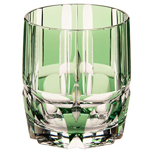 KAGAMI CRYSTAL Japanese Kiriko Sake cut glass bamboo design Rock glass NEW_1