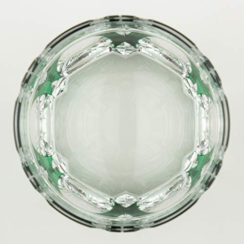 KAGAMI CRYSTAL Japanese Kiriko Sake cut glass bamboo design Rock glass NEW_3