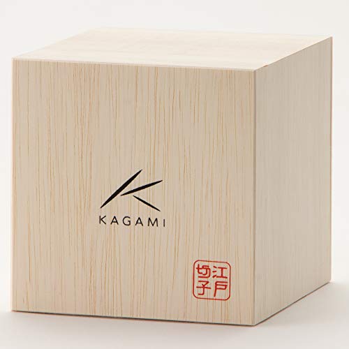 KAGAMI CRYSTAL Japanese Kiriko Sake cut glass bamboo design Rock glass NEW_4