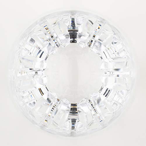 Kagami Crystal on the rocks T428-640 320cc Clear Made in Japan Red Crystal NEW_3
