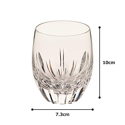 Kagami Crystal on the rocks T428-640 320cc Clear Made in Japan Red Crystal NEW_5