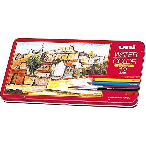 Mitsubishi Pencil Uni Water Color 12 colors UWC12C NEW from Japan_1